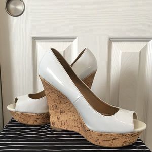 Charlotte Russe Wedge White Heels